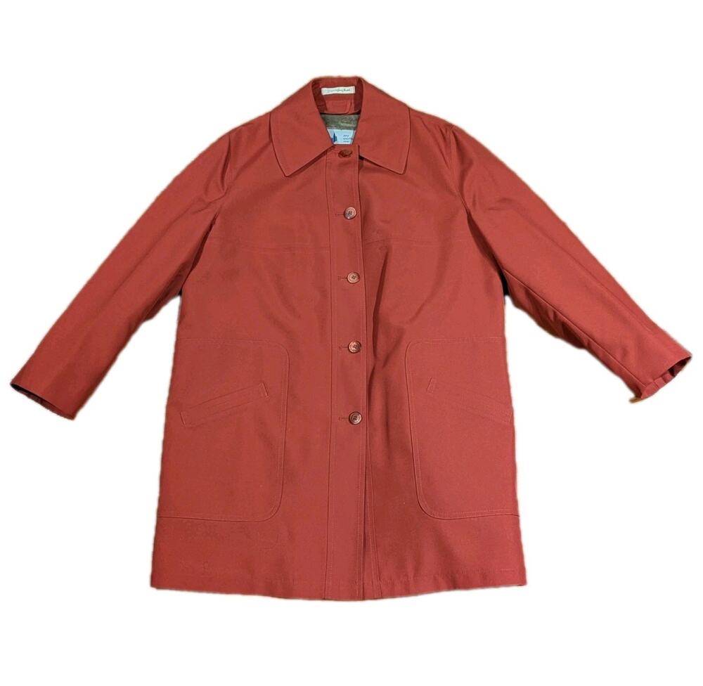 Vintage Misty Harbor Any Weather Coat Women 18 ILGWU Borg Lined A-Line 60s 70s